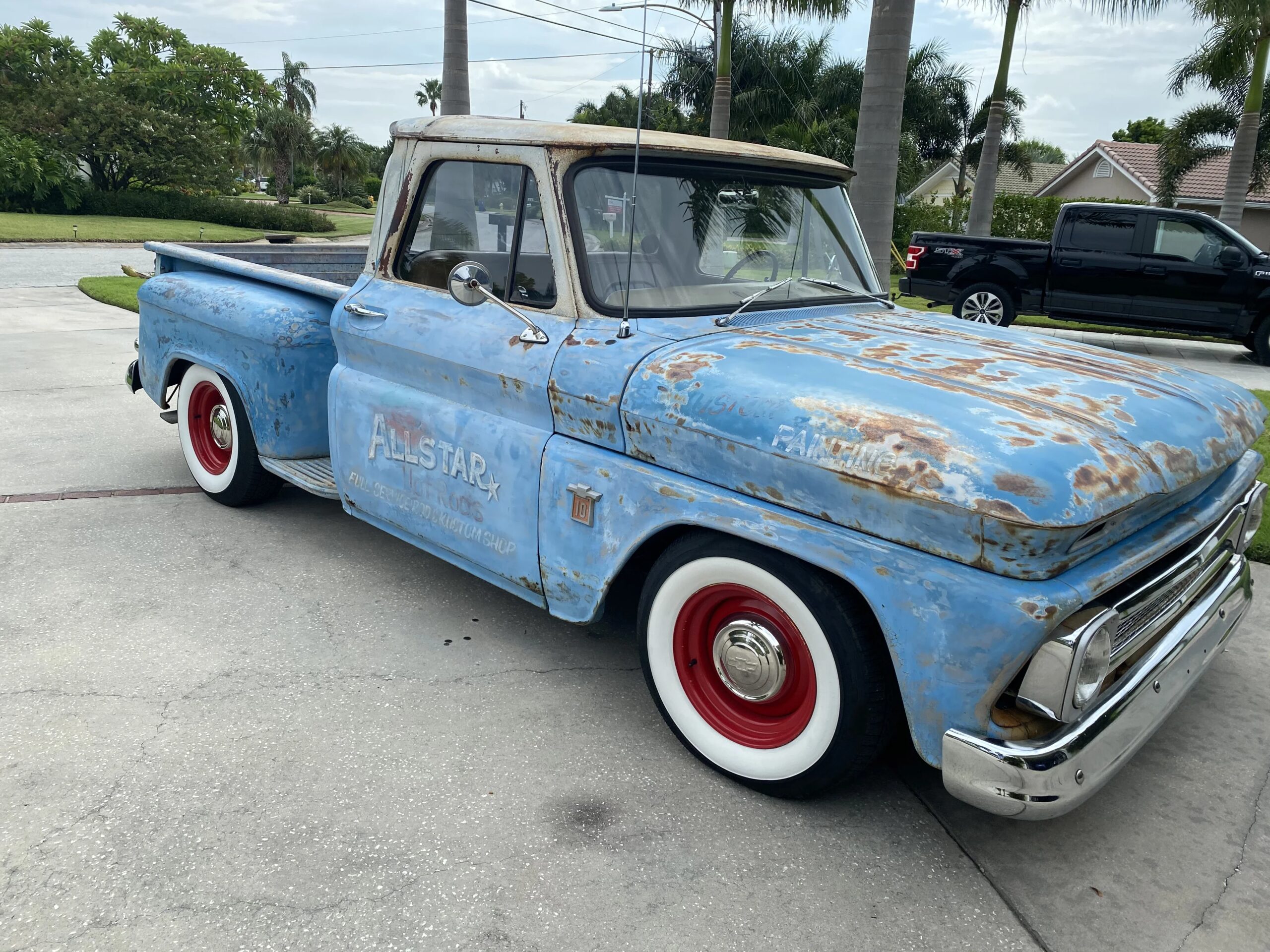 Chevrolet-Ck-truck-c10-1964-Blue-Brown-18