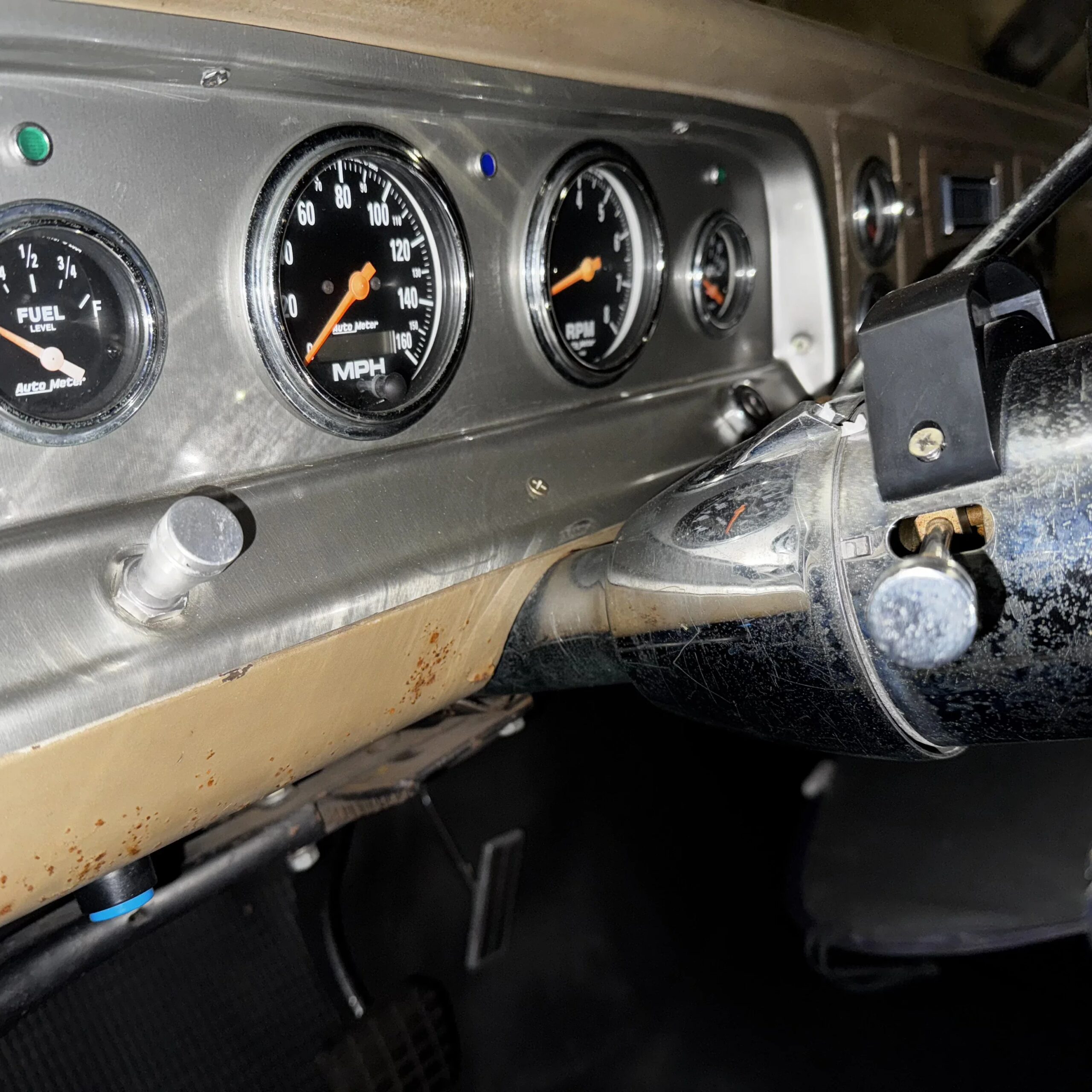 Chevrolet-Ck-truck-c10-1964-Blue-Brown-4