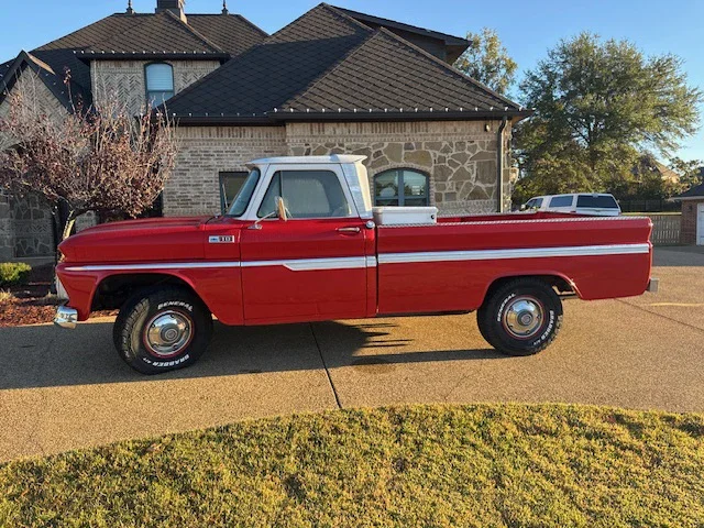 Chevrolet-Ck-truck-c10-1965-Red-Gray-1