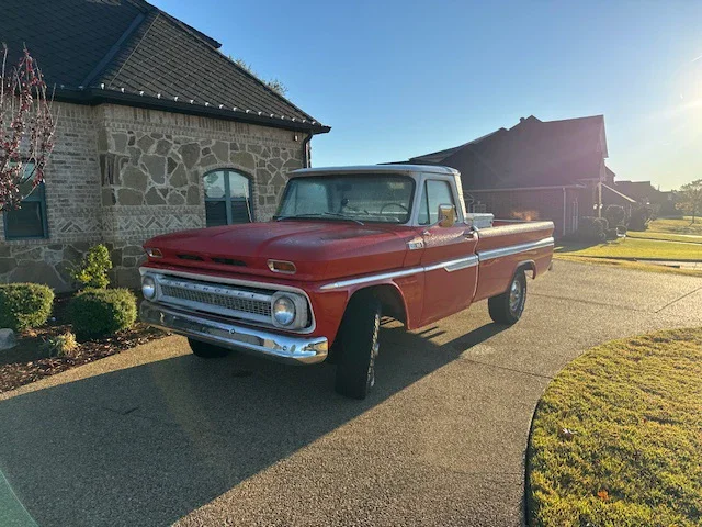 Chevrolet-Ck-truck-c10-1965-Red-Gray