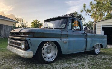 Chevrolet-Ck-truck-c10-1966-Blue-Brown-1