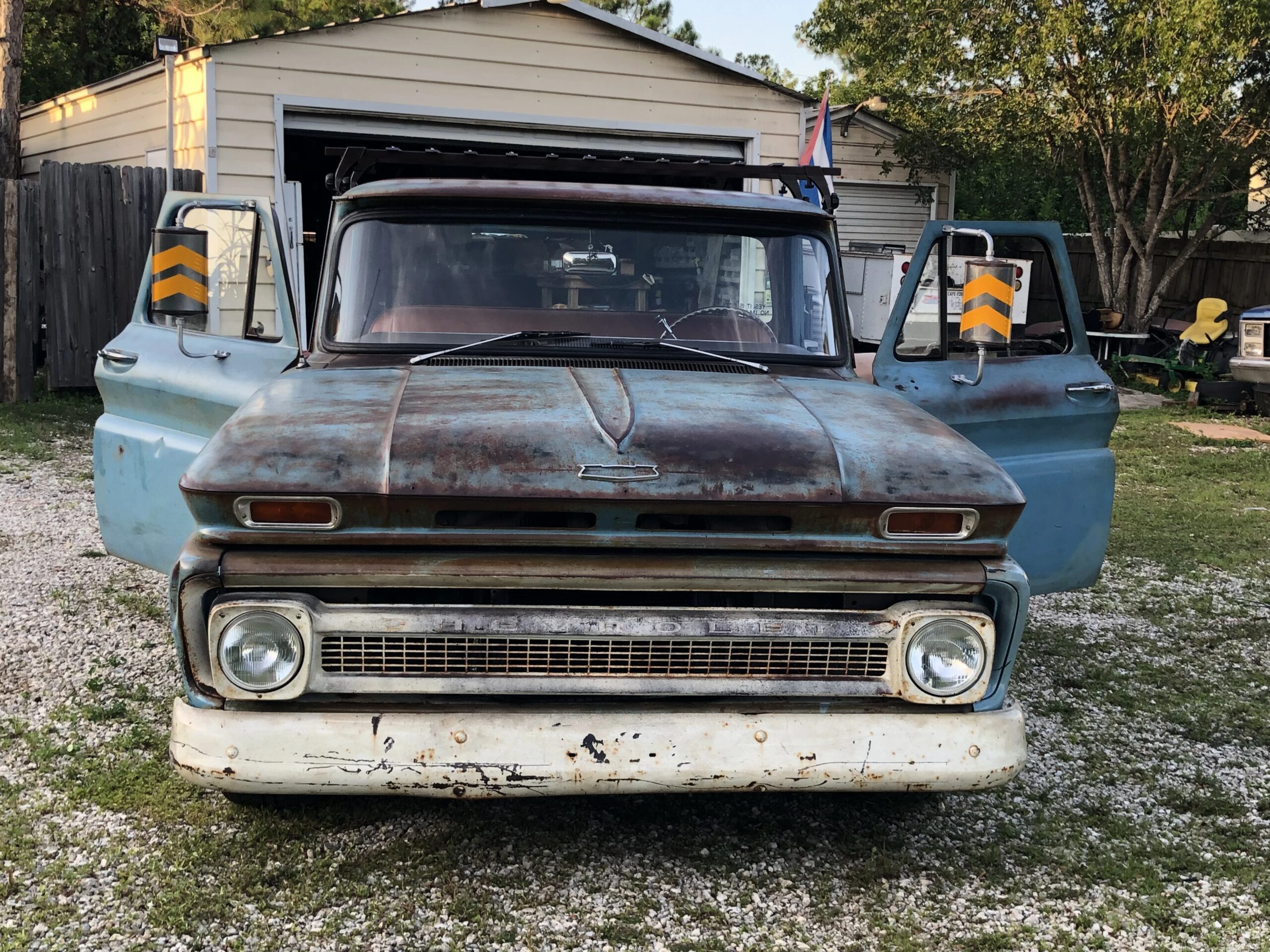 Chevrolet-Ck-truck-c10-1966-Blue-Brown-17