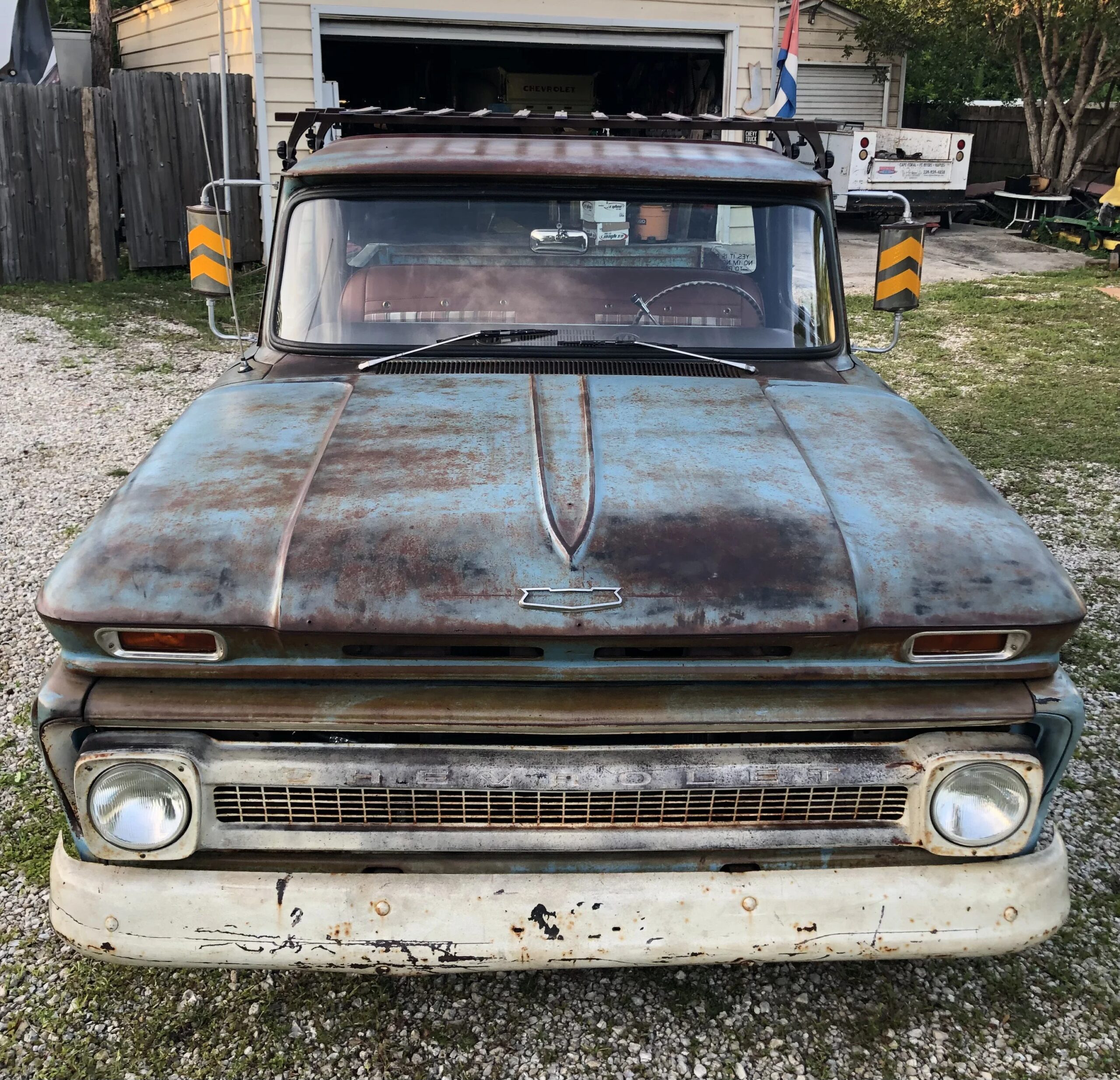 Chevrolet-Ck-truck-c10-1966-Blue-Brown-7