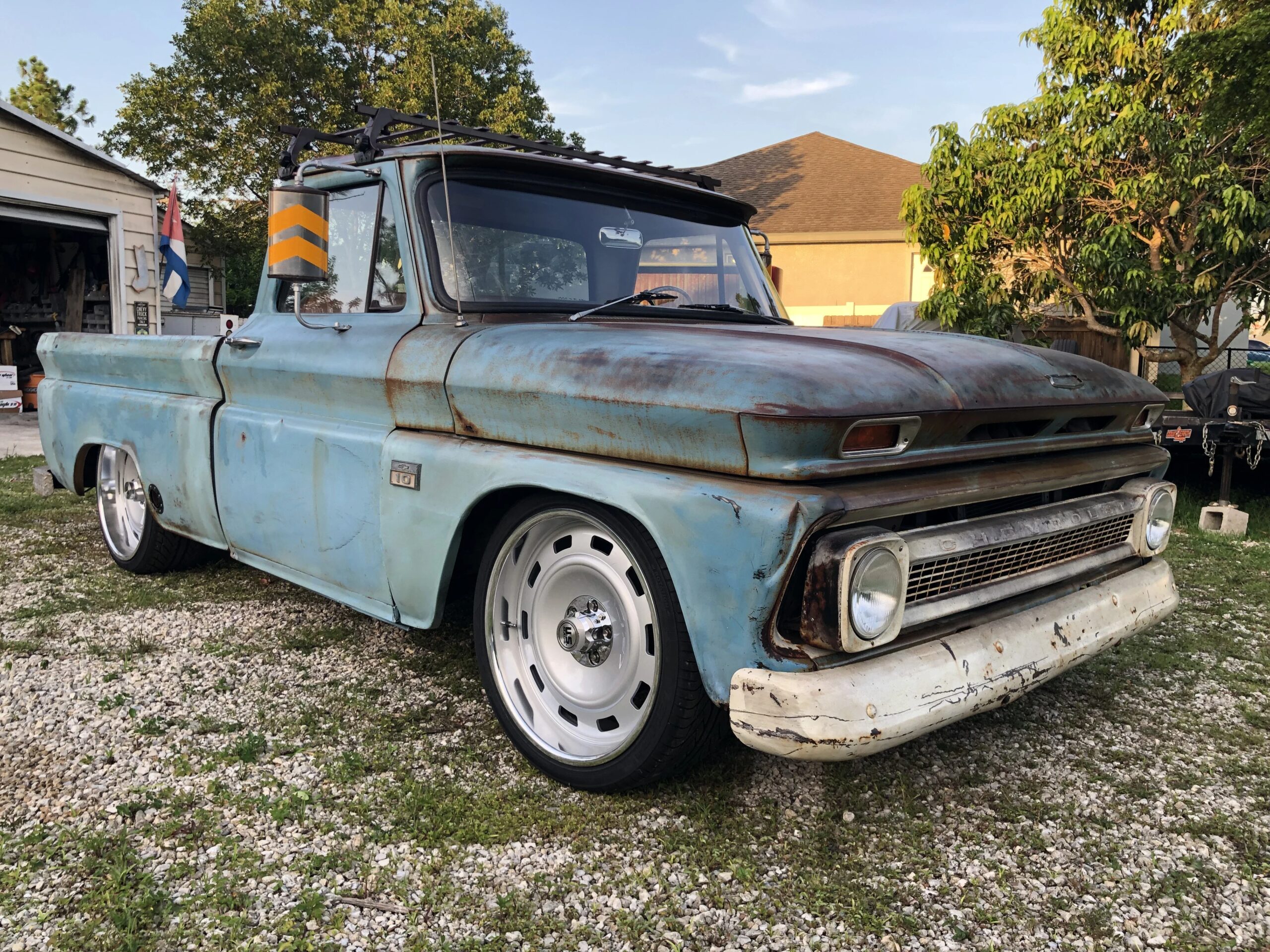 Chevrolet-Ck-truck-c10-1966-Blue-Brown