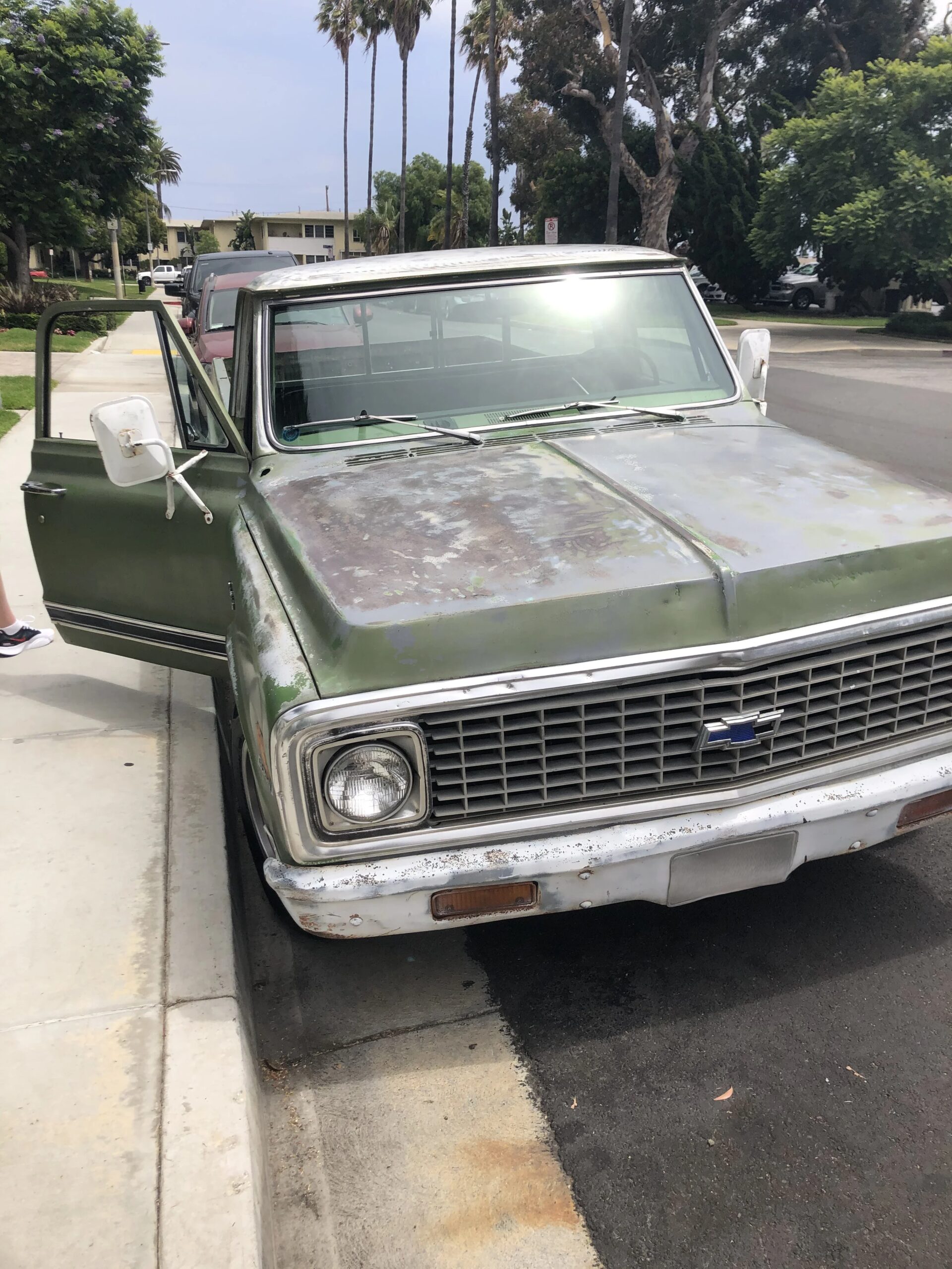 Chevrolet-Ck-truck-c10-1972-Green-Green-4