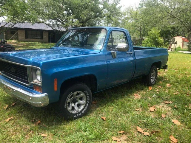 Chevrolet-Ck-truck-c10-1973-Blue-Black-7