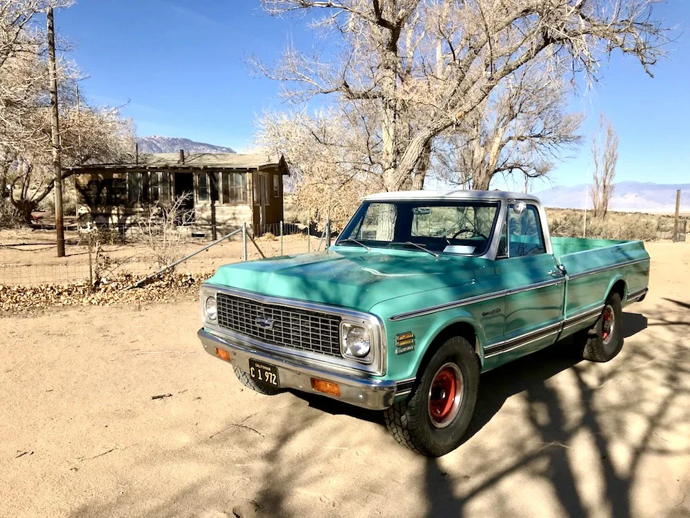 Chevrolet-Ck-truck-c20-1972-Turquoise-Black-2