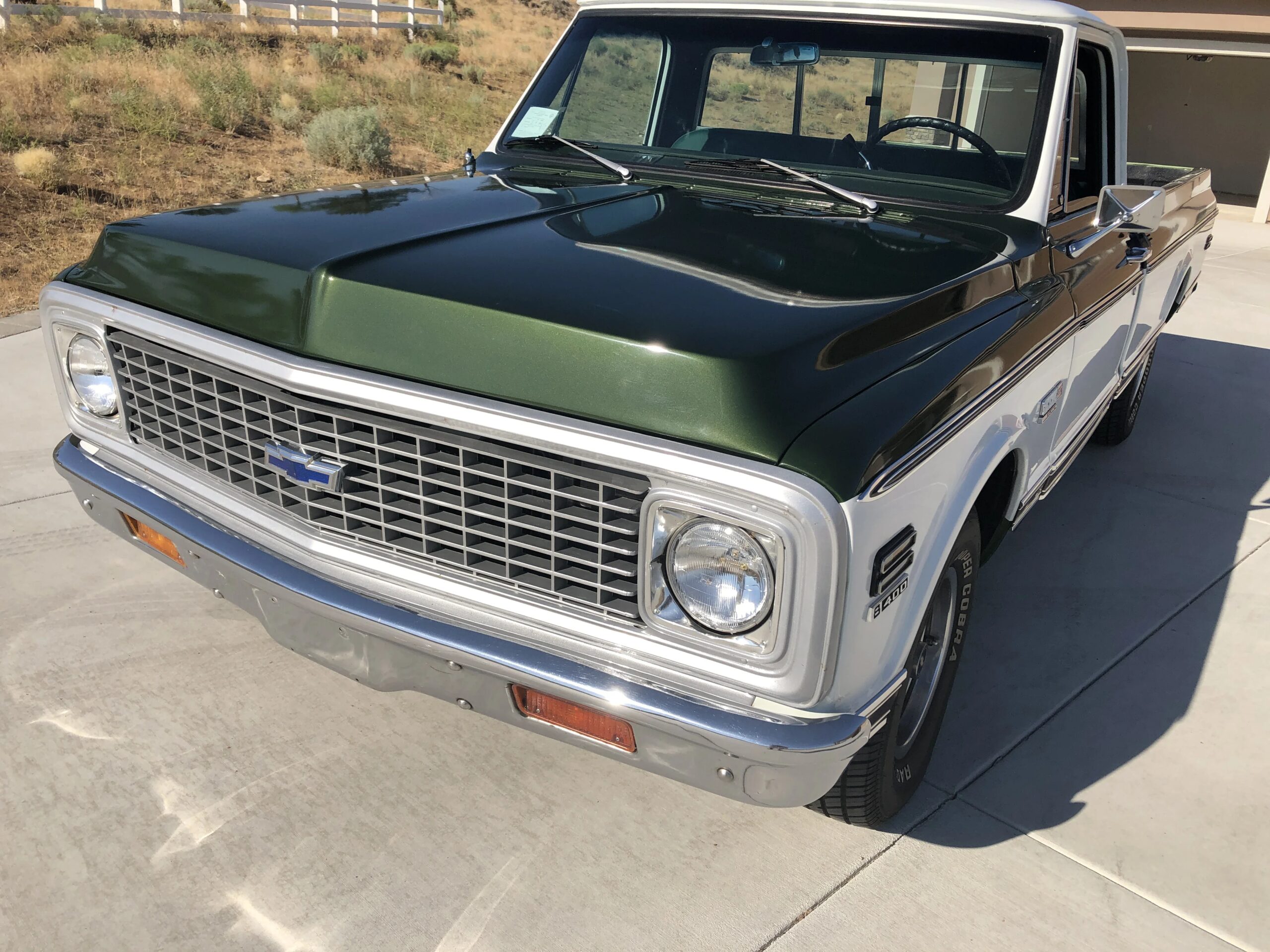 Chevrolet-Ck-truck-cheyenne-super-1972-Green-Green-5