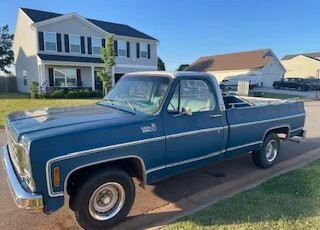 Chevrolet-Ck-truck-custom-deluxe-1979-Blue-Blue-1