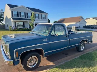 Chevrolet-Ck-truck-custom-deluxe-1979-Blue-Blue-1
