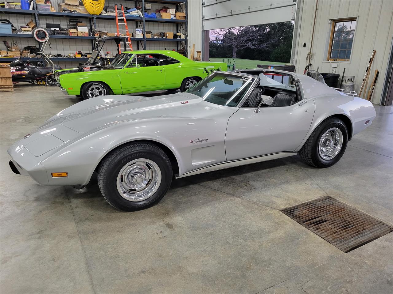 Chevrolet-Corvette-1976-Silver-Black-12