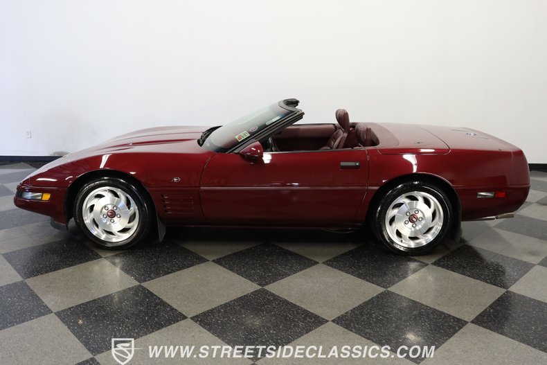 Chevrolet-Corvette-1993-Brilliant-Red-metall-Burgundy-1