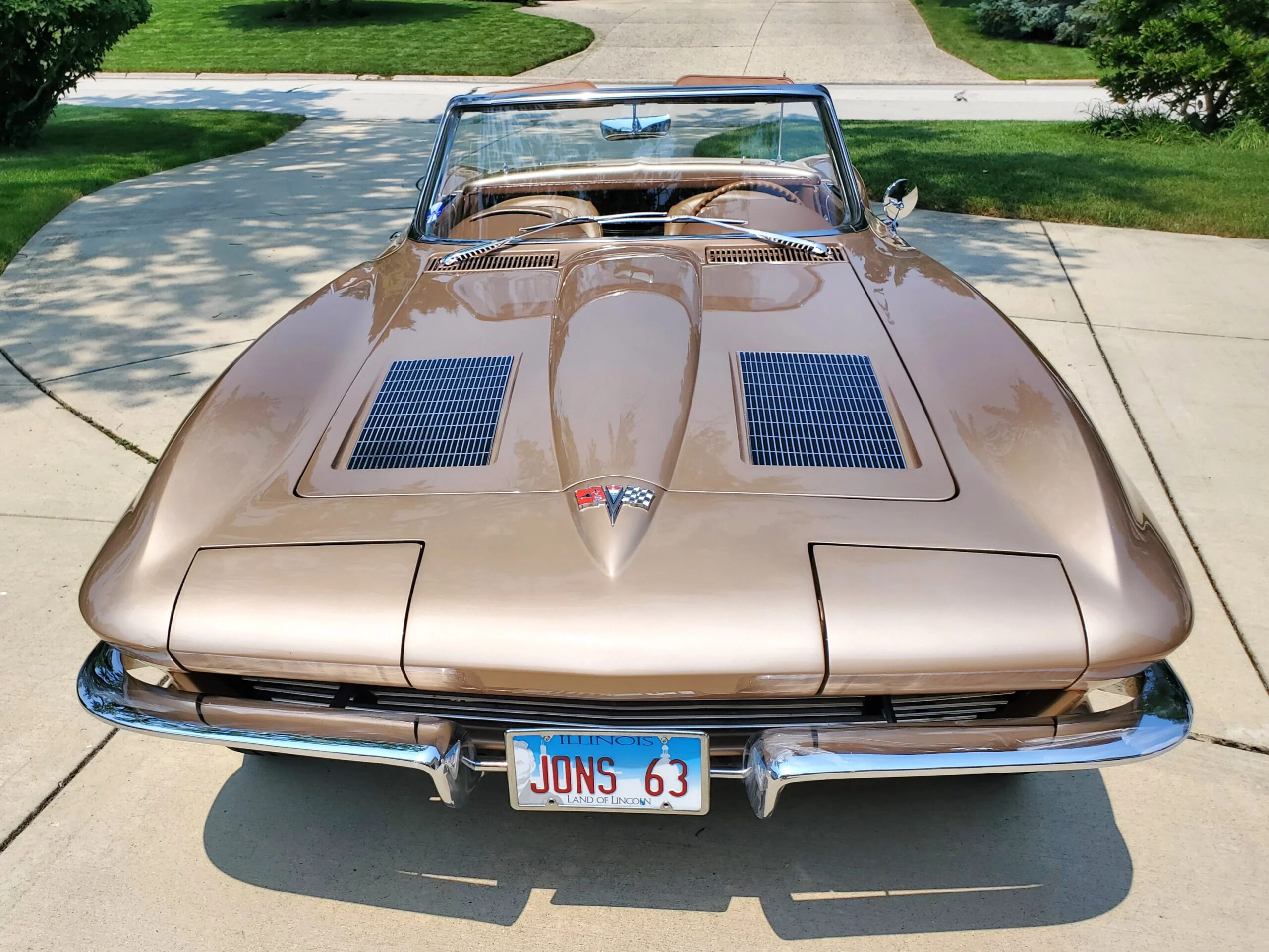 Chevrolet-Corvette-convertible-1963-Tan-Tan-2
