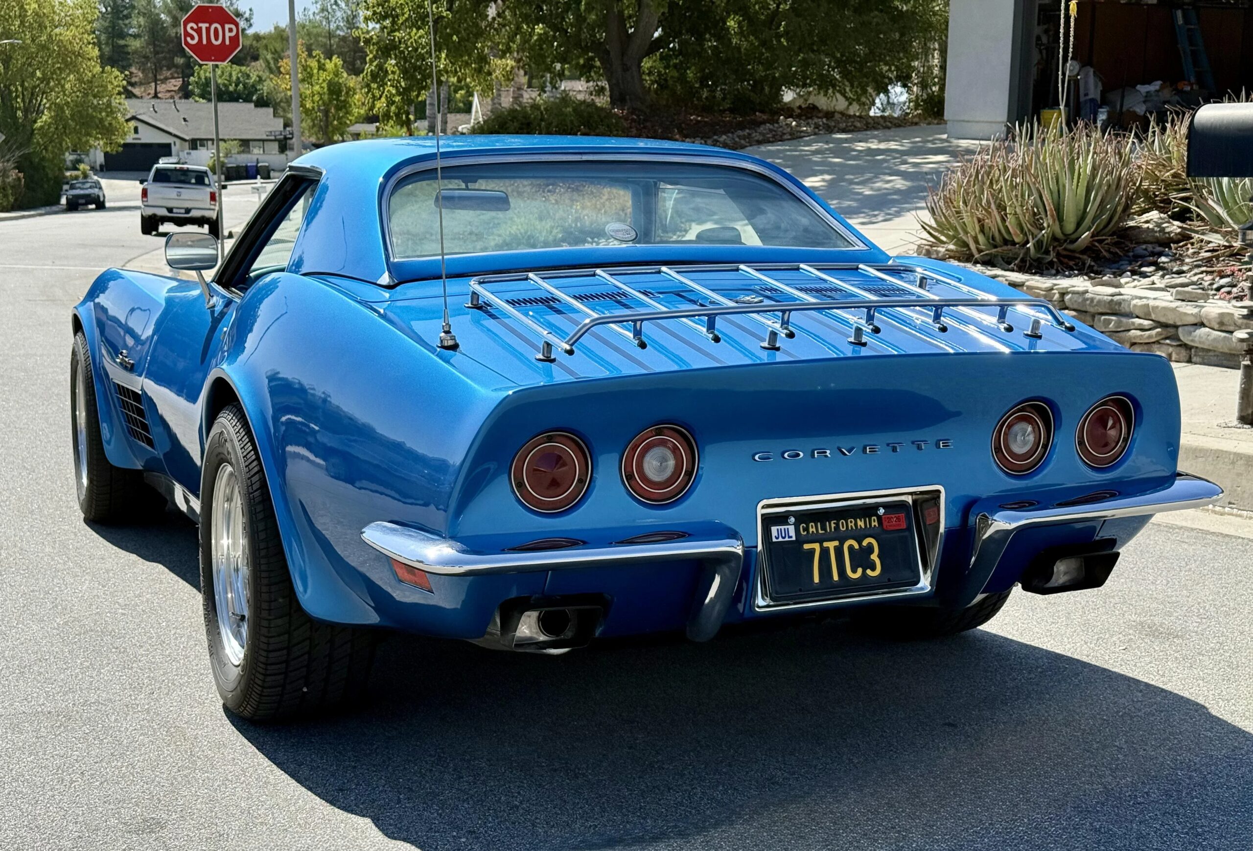 Chevrolet-Corvette-convertible-1970-Blue-Blue-1