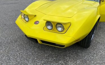 Chevrolet-Corvette-convertible-1974-Yellow-Brown-1