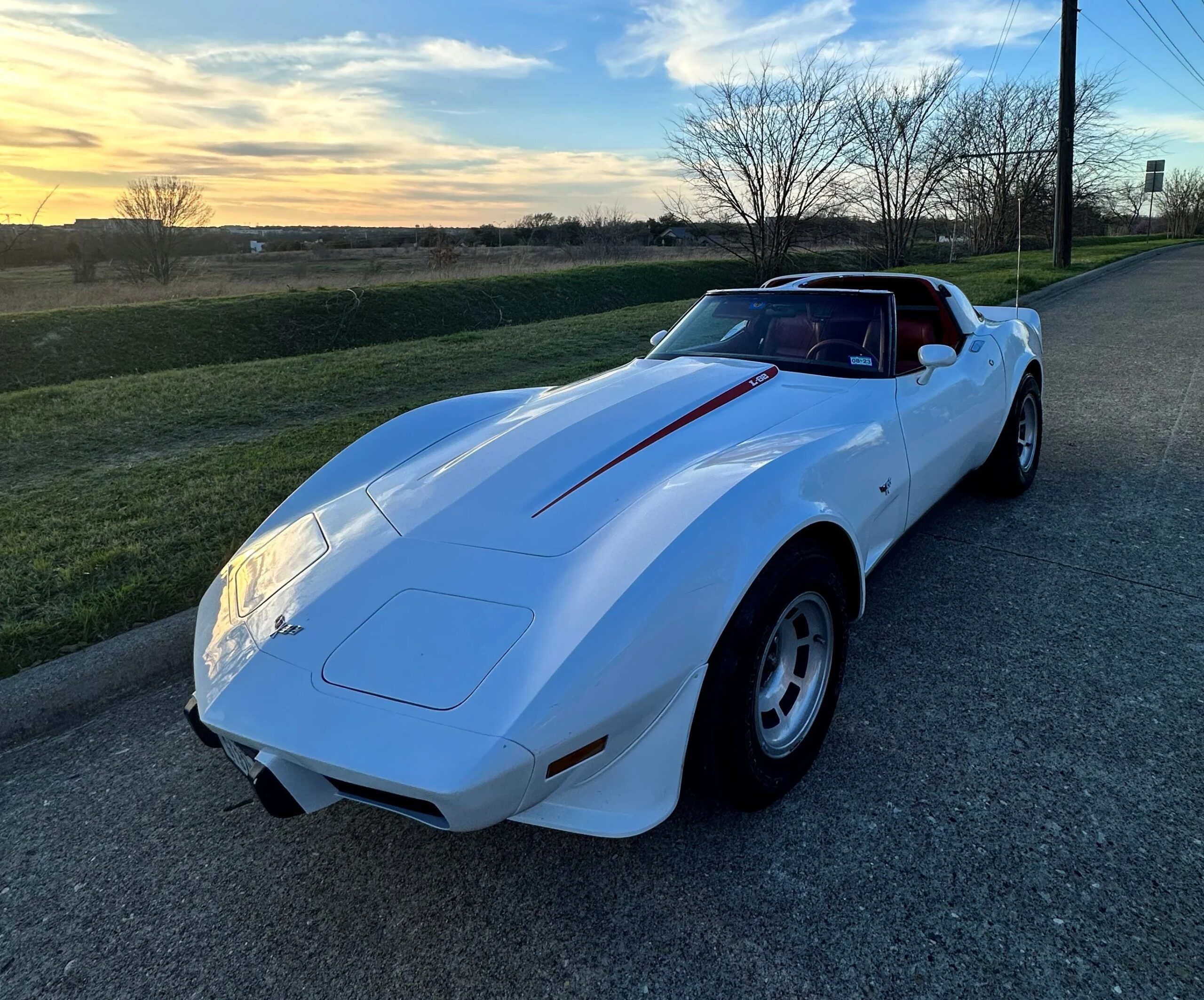 Chevrolet-Corvette-convertible-1979-White-Red