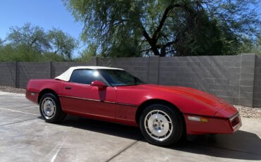 Chevrolet-Corvette-convertible-1986-Red-Red