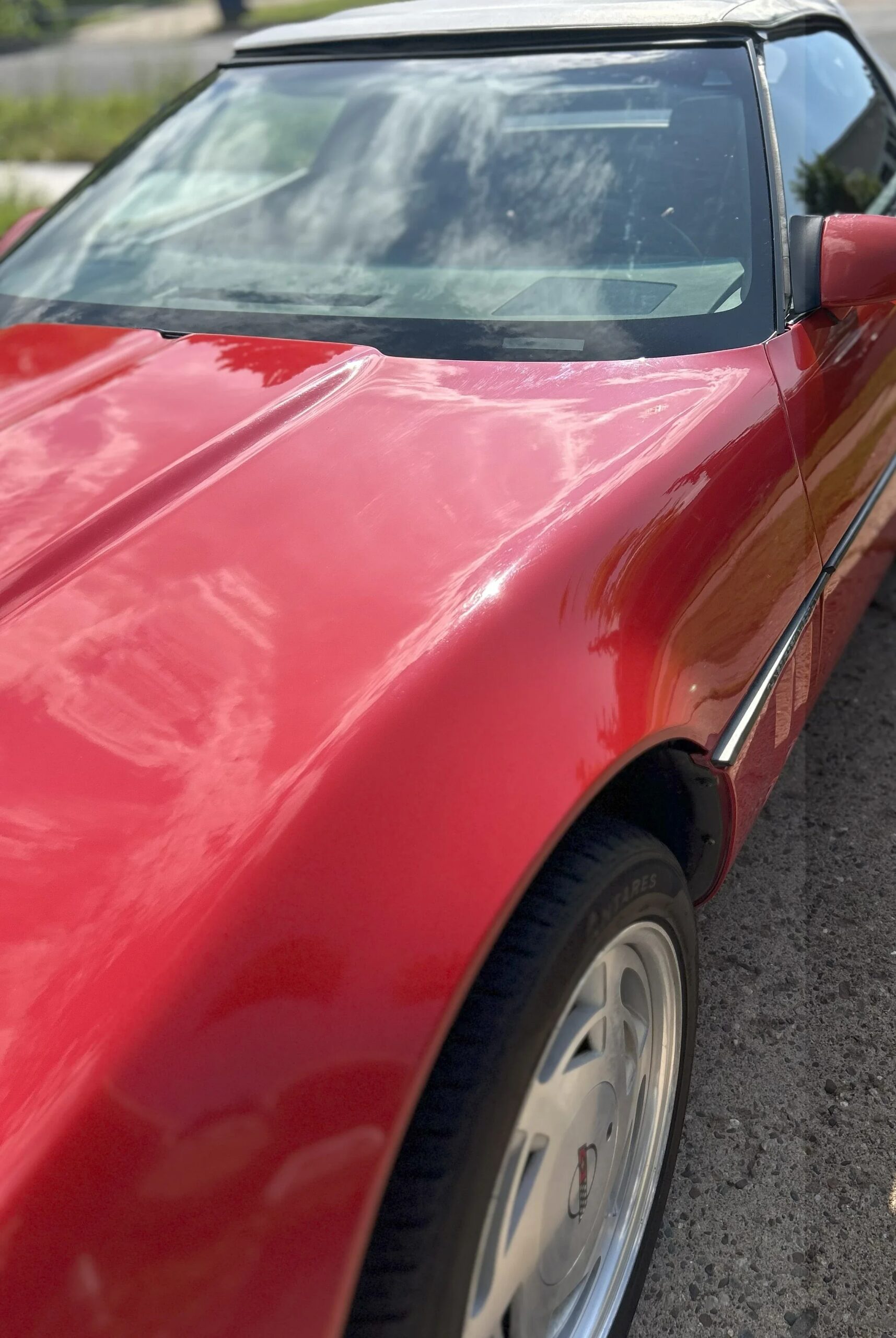 Chevrolet-Corvette-convertible-1989-Red-Red-2