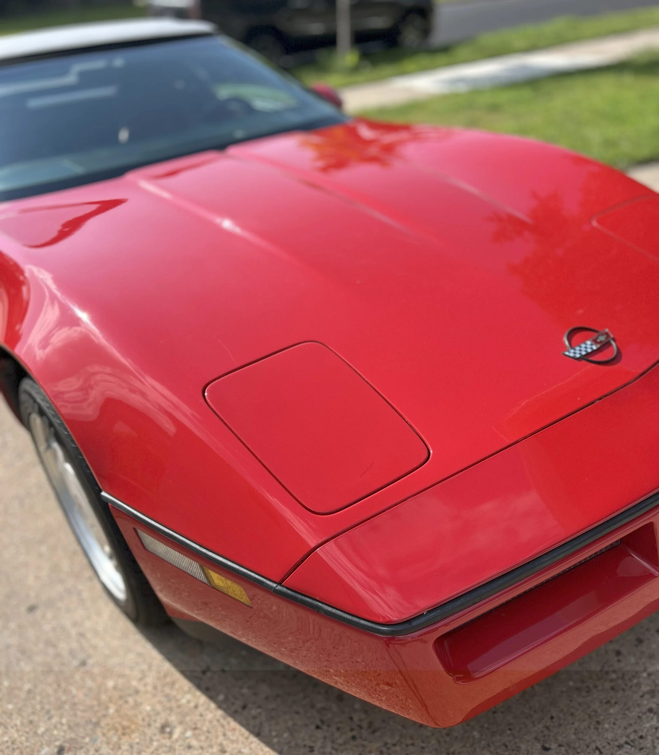 Chevrolet-Corvette-convertible-1989-Red-Red