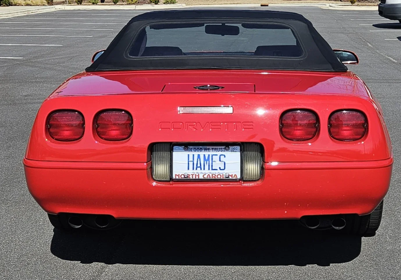 Chevrolet-Corvette-convertible-1991-Red-Black-1