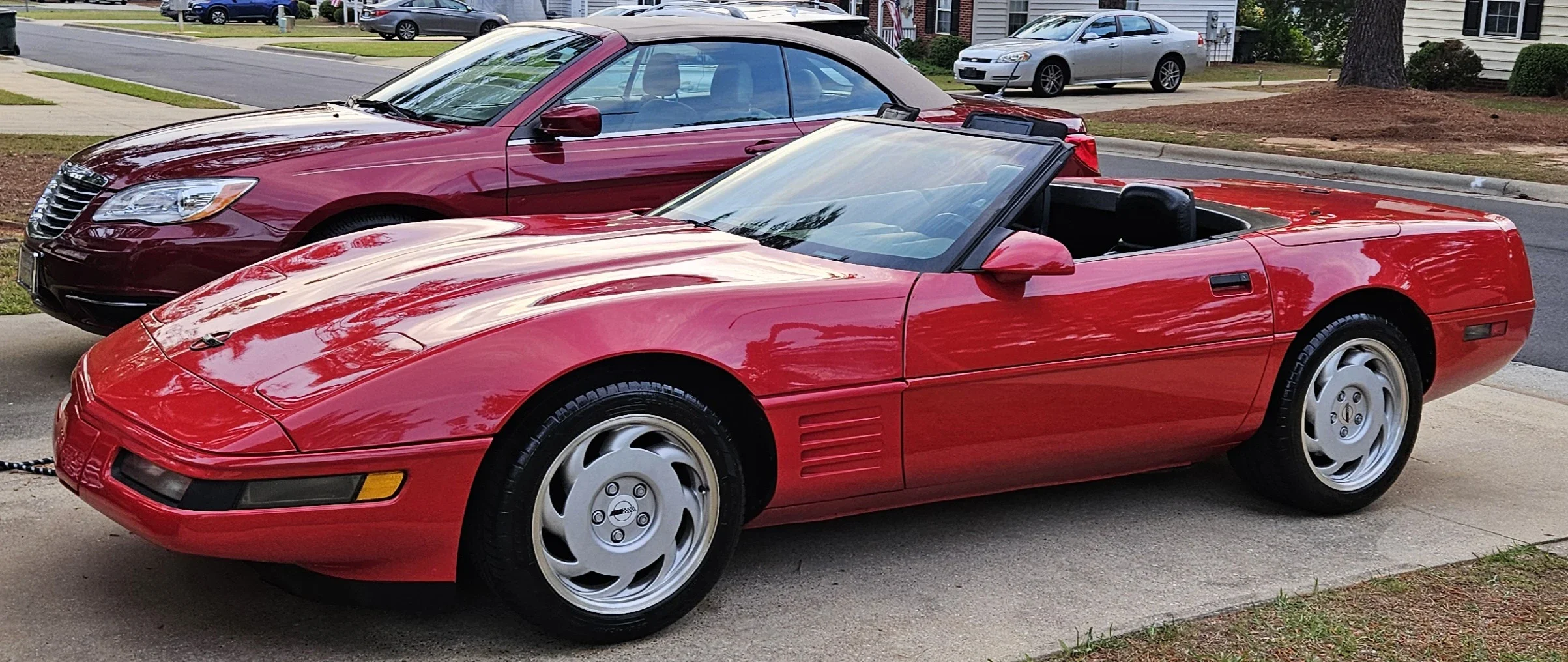 Chevrolet-Corvette-convertible-1991-Red-Black-10