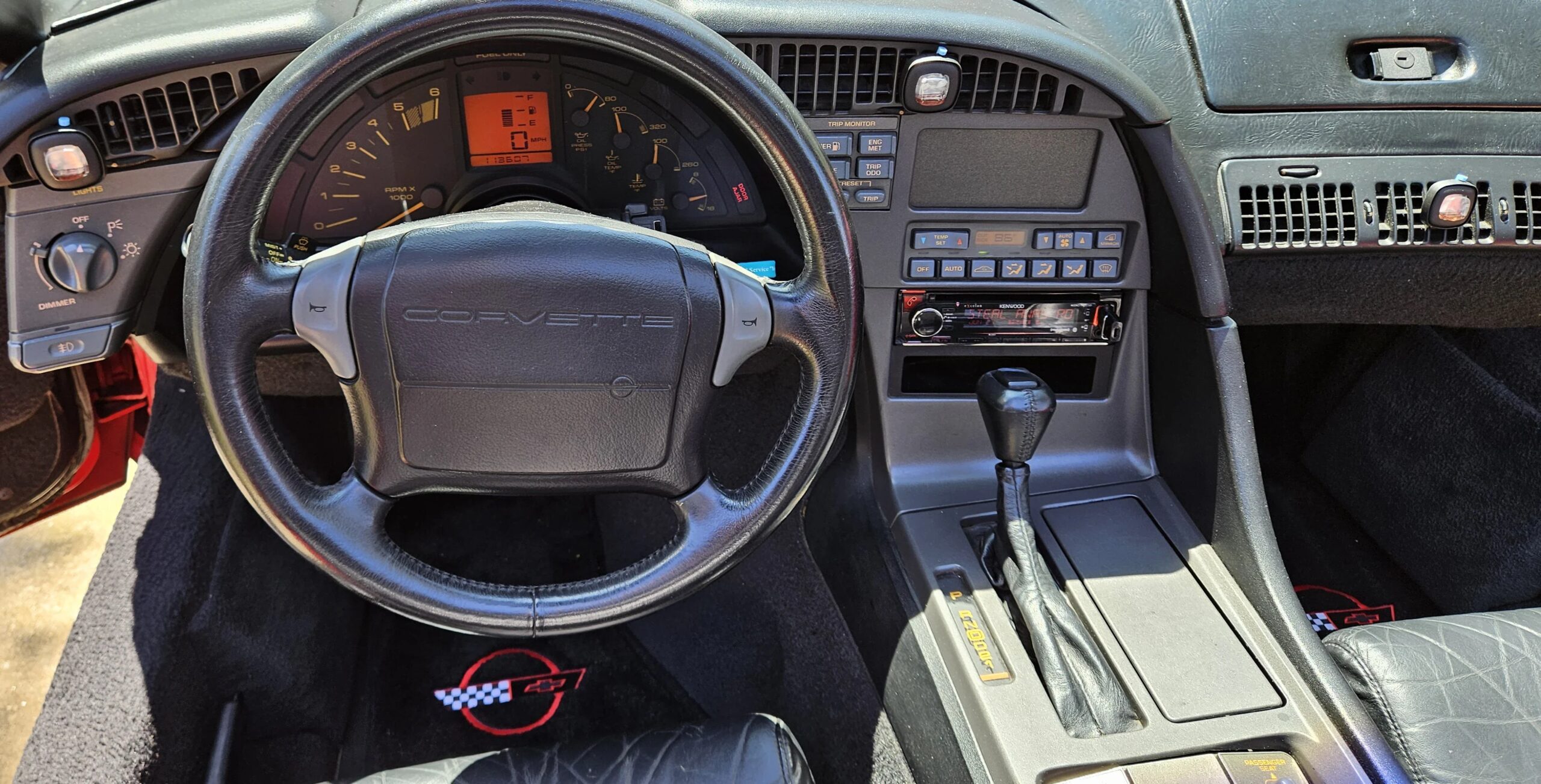 Chevrolet-Corvette-convertible-1991-Red-Black-13