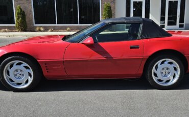 Chevrolet-Corvette-convertible-1991-Red-Black