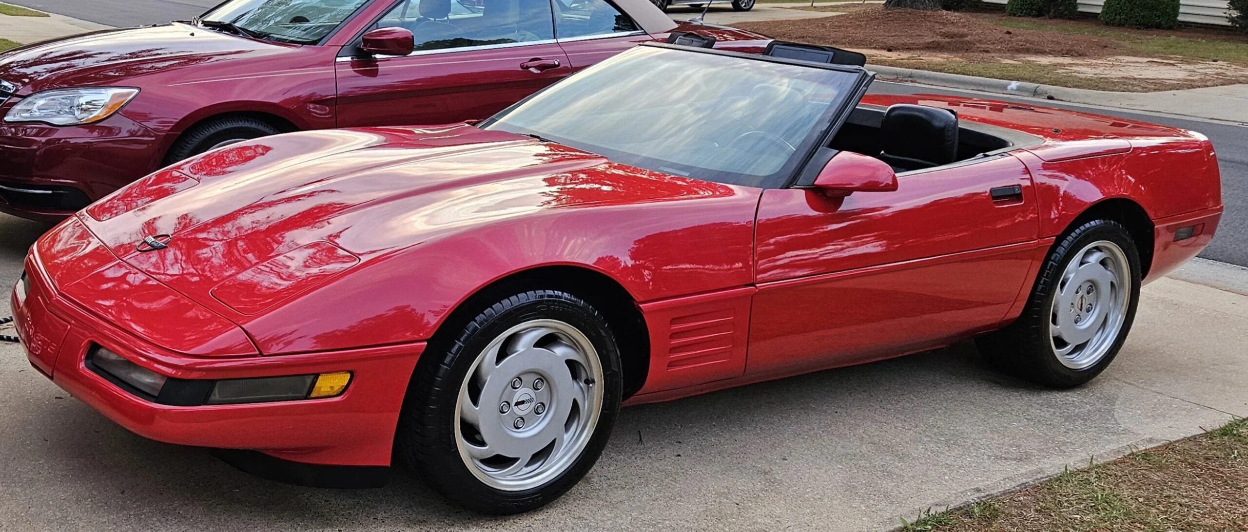 Chevrolet-Corvette-convertible-1991-Red-Black-7