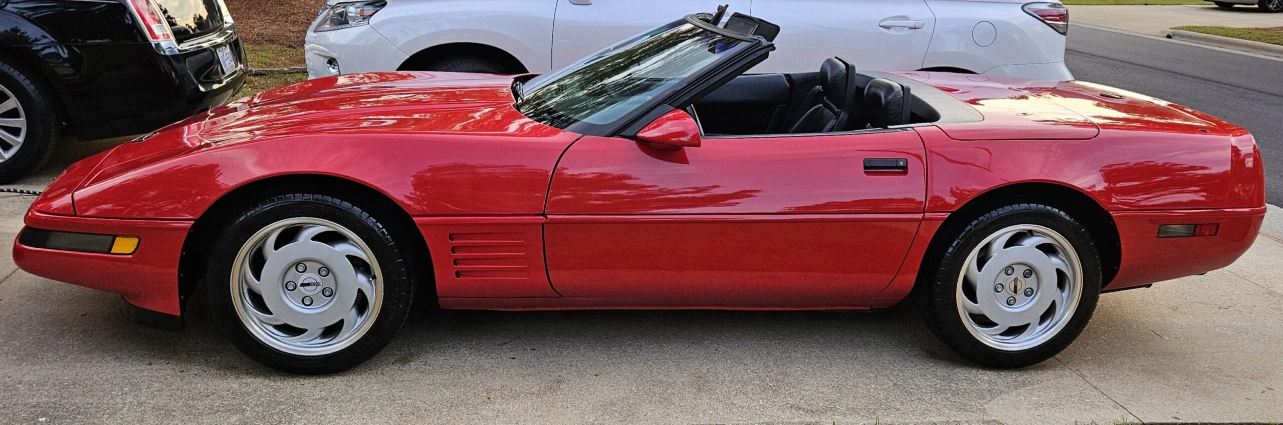 Chevrolet-Corvette-convertible-1991-Red-Black-8