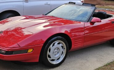 Chevrolet-Corvette-convertible-1991-Red-Black-9