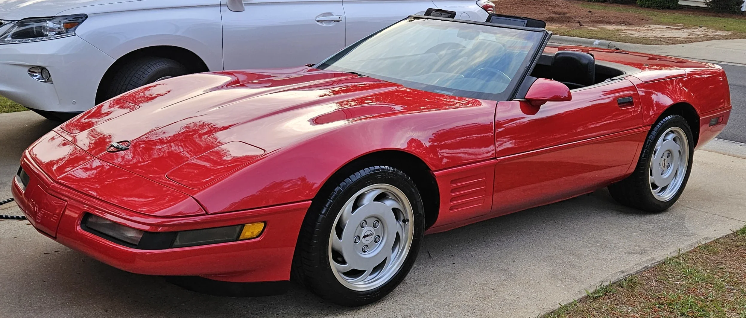 Chevrolet-Corvette-convertible-1991-Red-Black-9