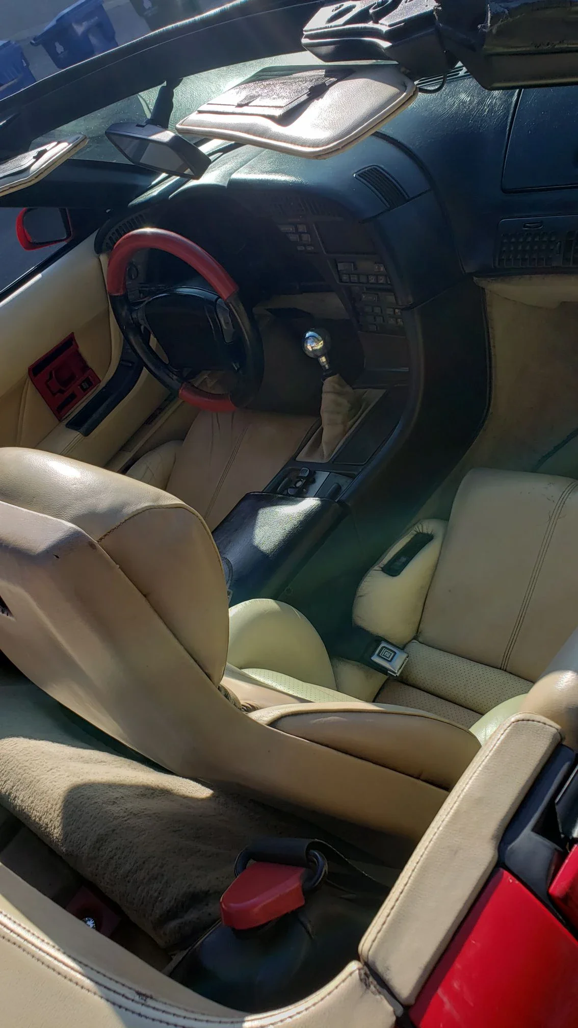 Chevrolet-Corvette-convertible-1991-Red-Tan-11