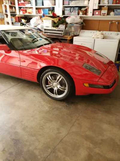 Chevrolet-Corvette-convertible-1991-Red-Tan-5