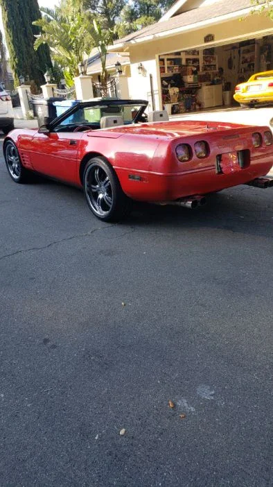 Chevrolet-Corvette-convertible-1991-Red-Tan-9