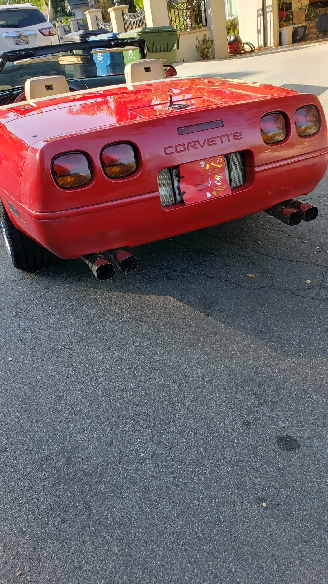 Chevrolet-Corvette-convertible-1991-Red-Tan