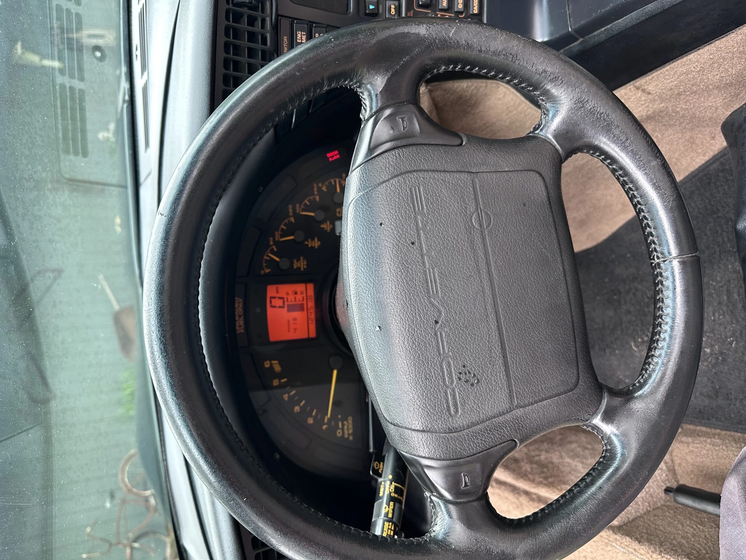 Chevrolet-Corvette-convertible-1993-Green-Beige-2