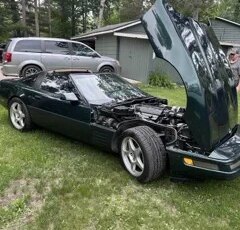 Chevrolet-Corvette-convertible-1993-Green-Beige-5