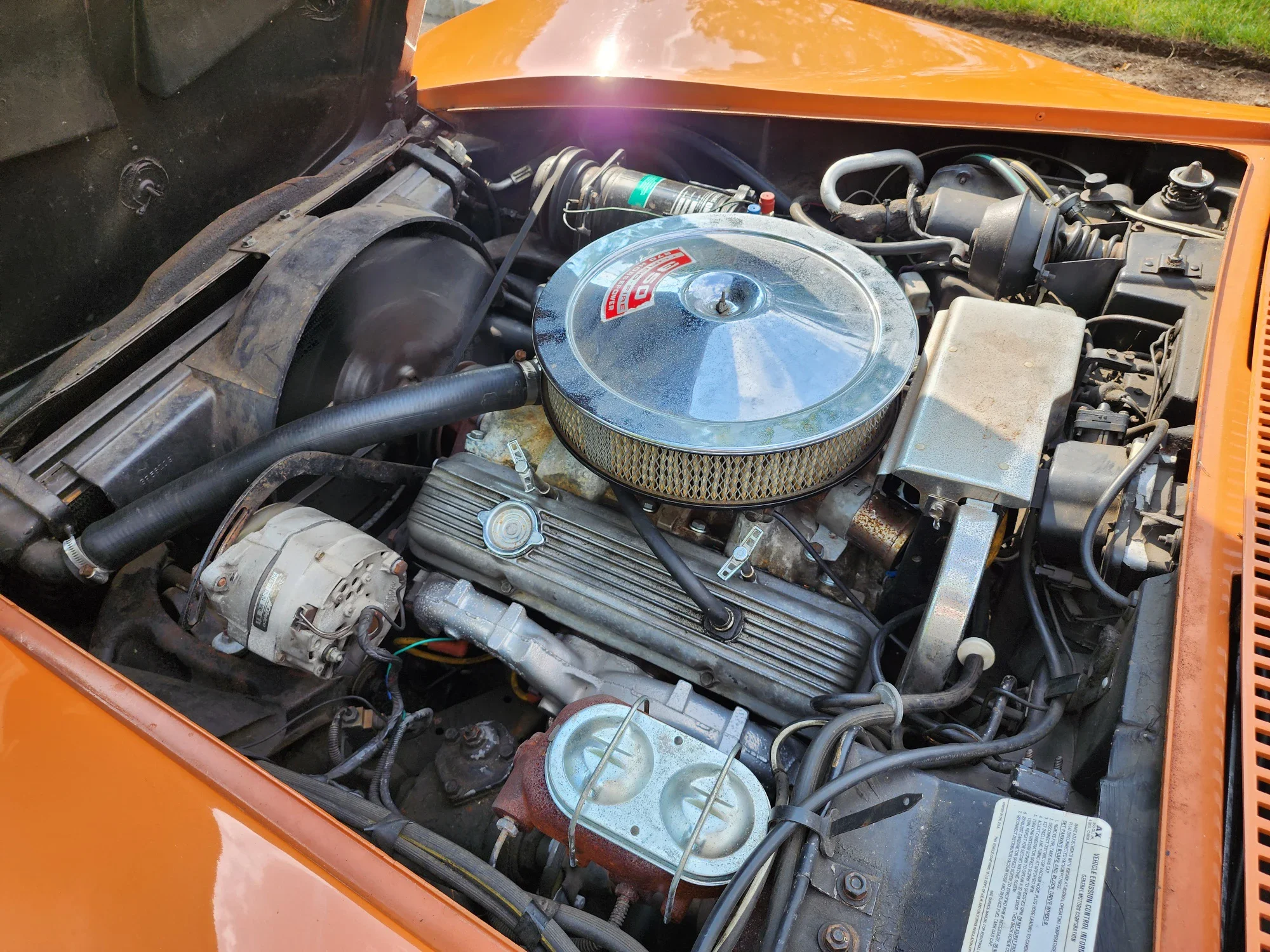 Chevrolet-Corvette-coupe-1971-Orange-Black-1