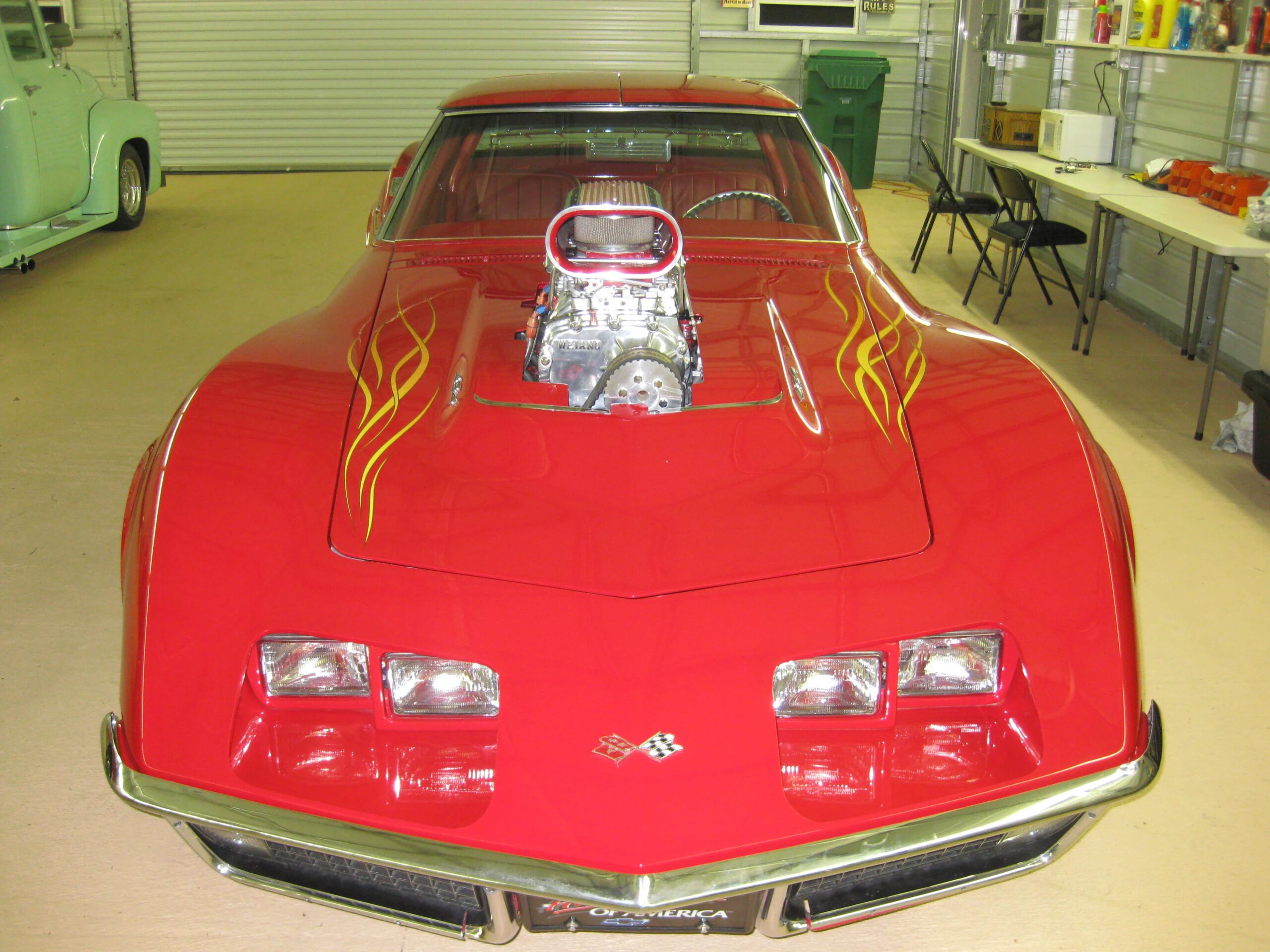 Chevrolet-Corvette-coupe-1972-Red-Red