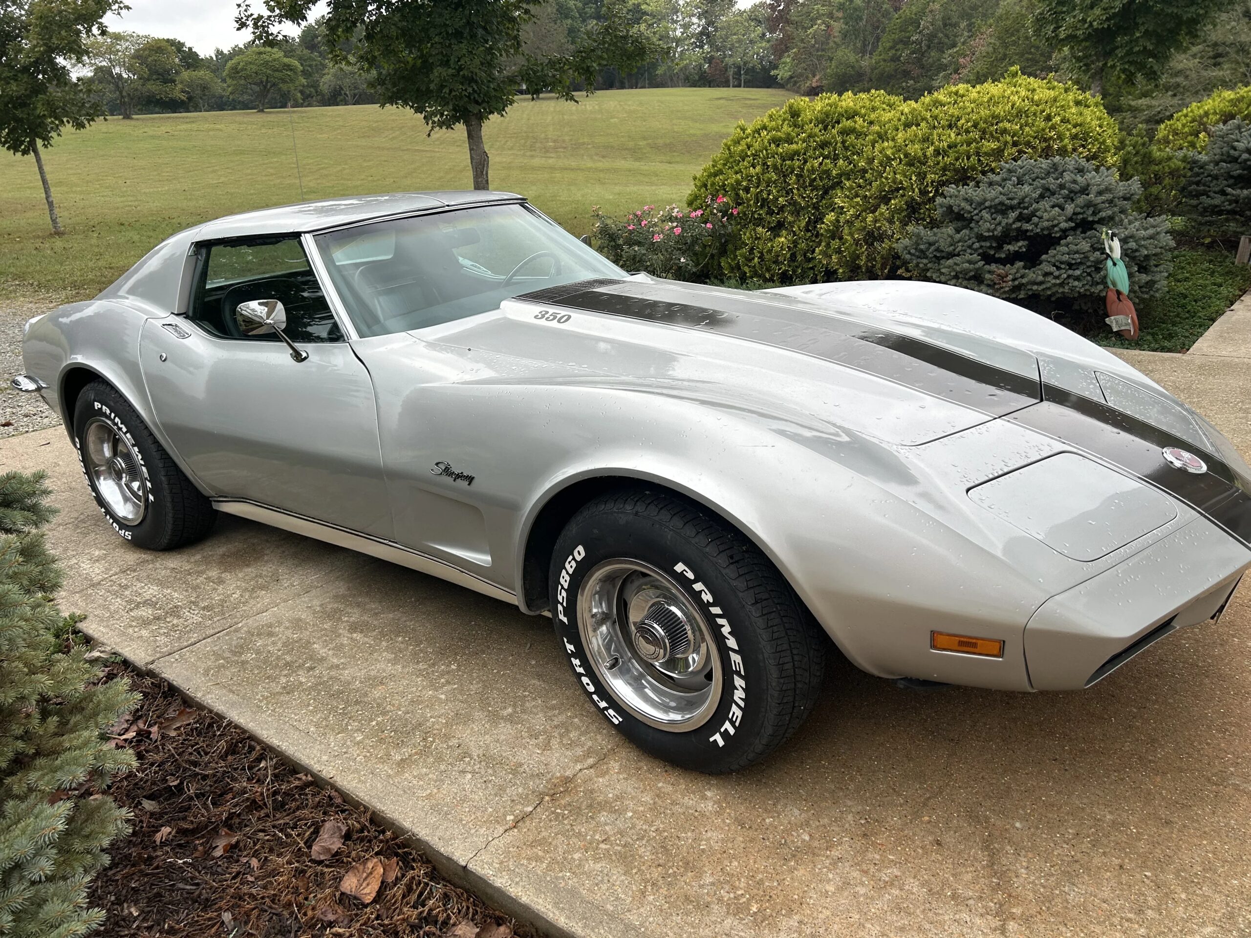 Chevrolet-Corvette-coupe-1973-Silver-Black-1