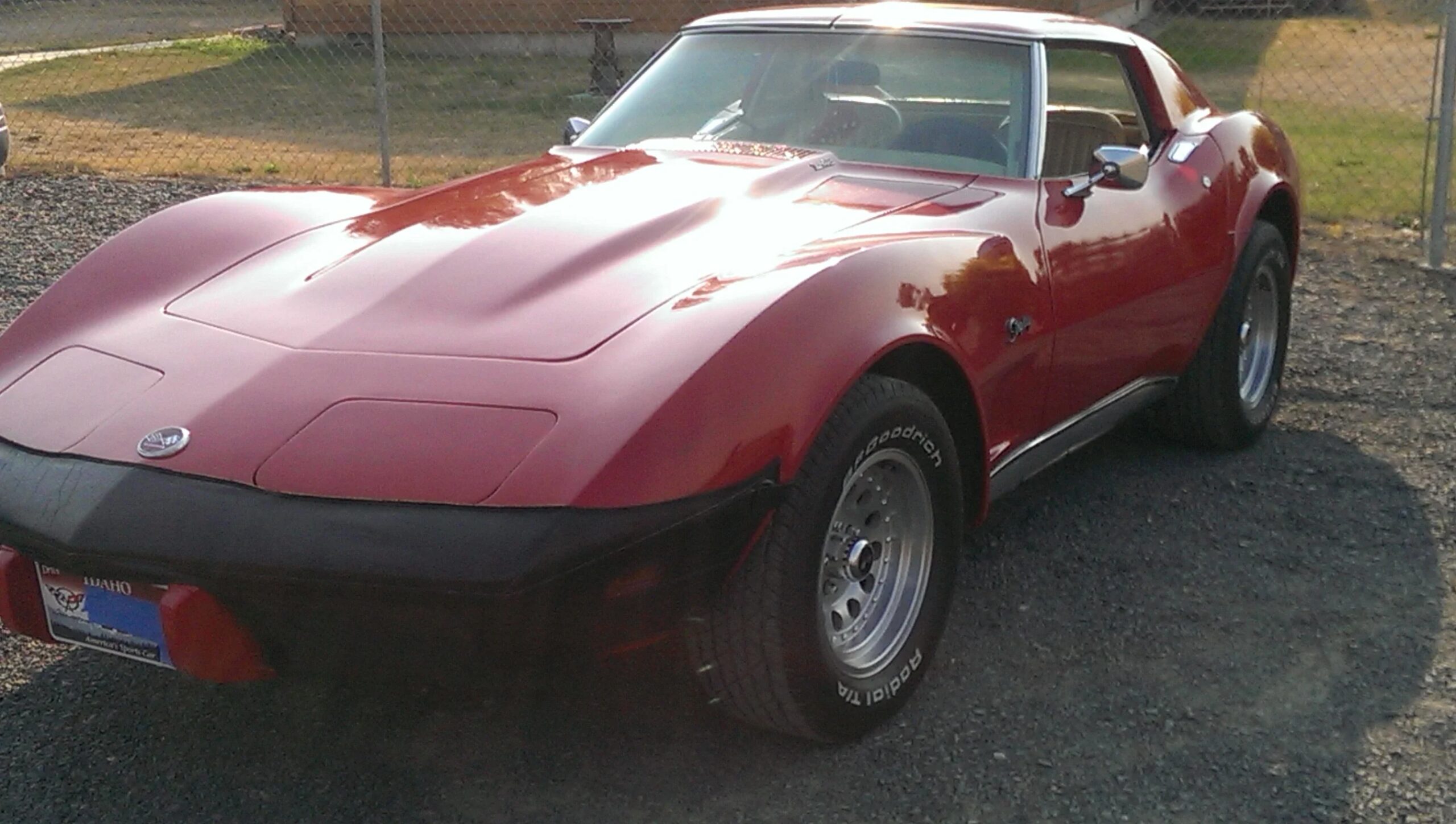 Chevrolet-Corvette-coupe-1976-Red-Beige-1