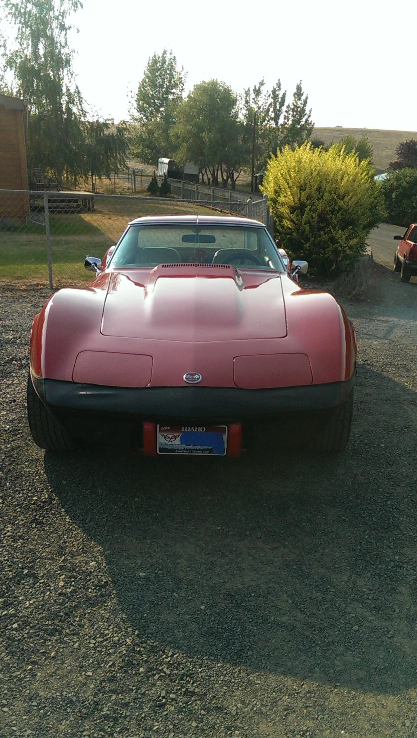 Chevrolet-Corvette-coupe-1976-Red-Beige-2