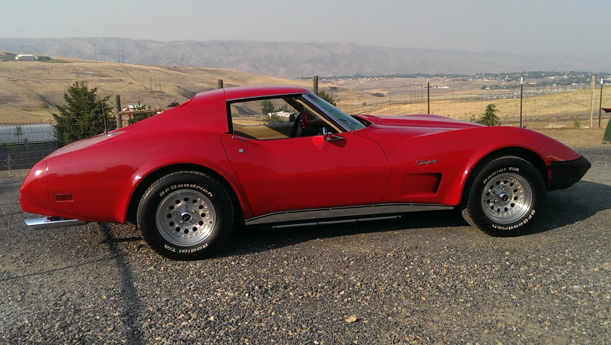 Chevrolet-Corvette-coupe-1976-Red-Beige-8
