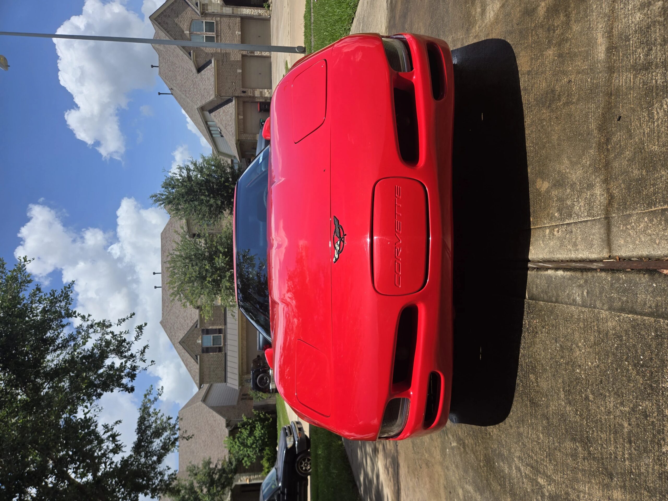 Chevrolet-Corvette-coupe-1989-Red-Tan