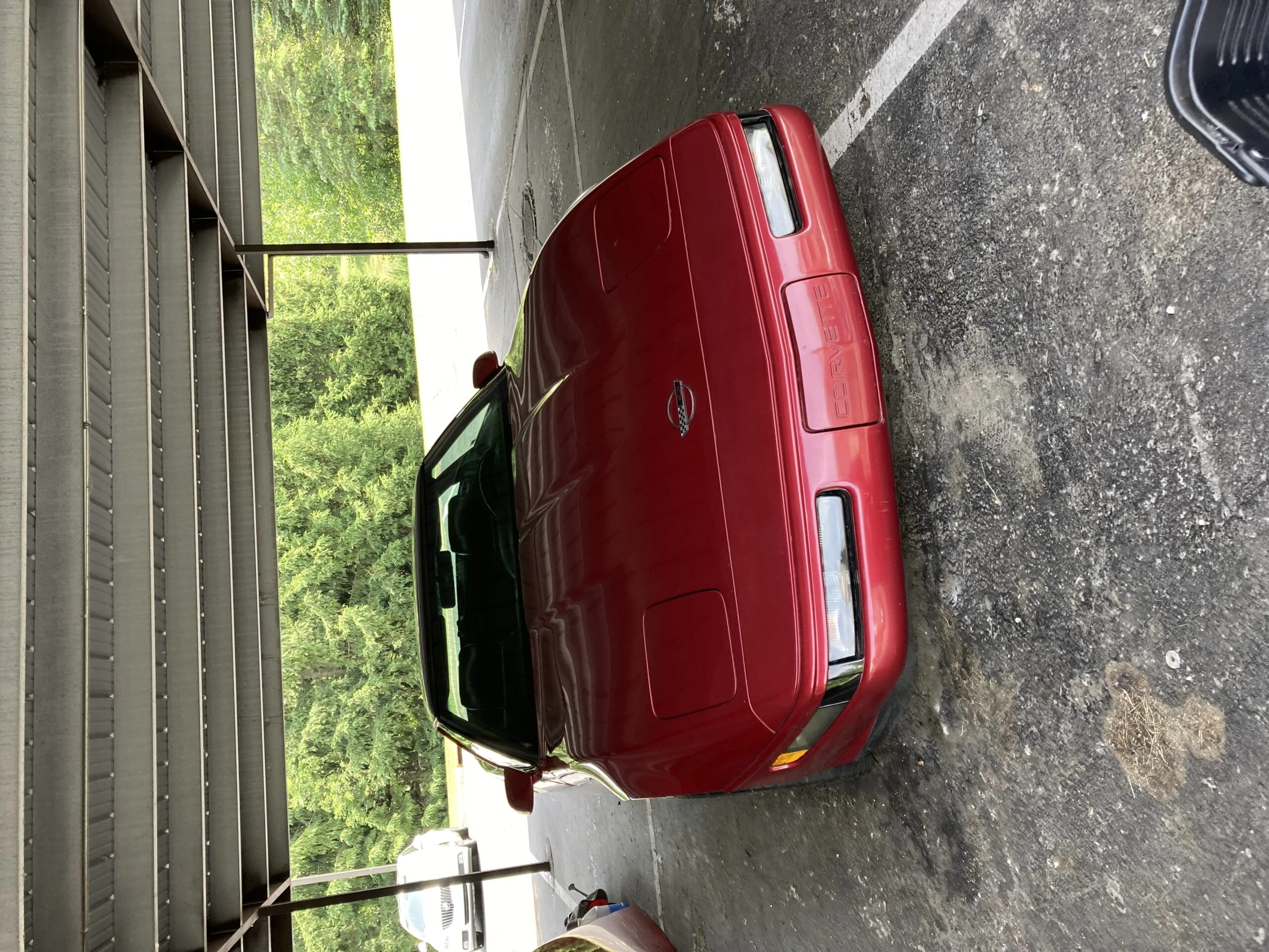 Chevrolet-Corvette-coupe-1991-Burgundy-Black-2