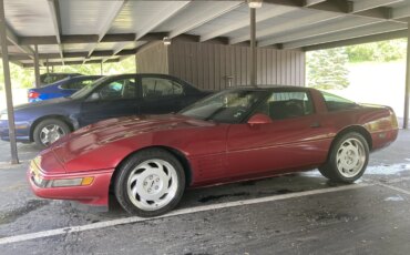 Chevrolet-Corvette-coupe-1991-Burgundy-Black-5