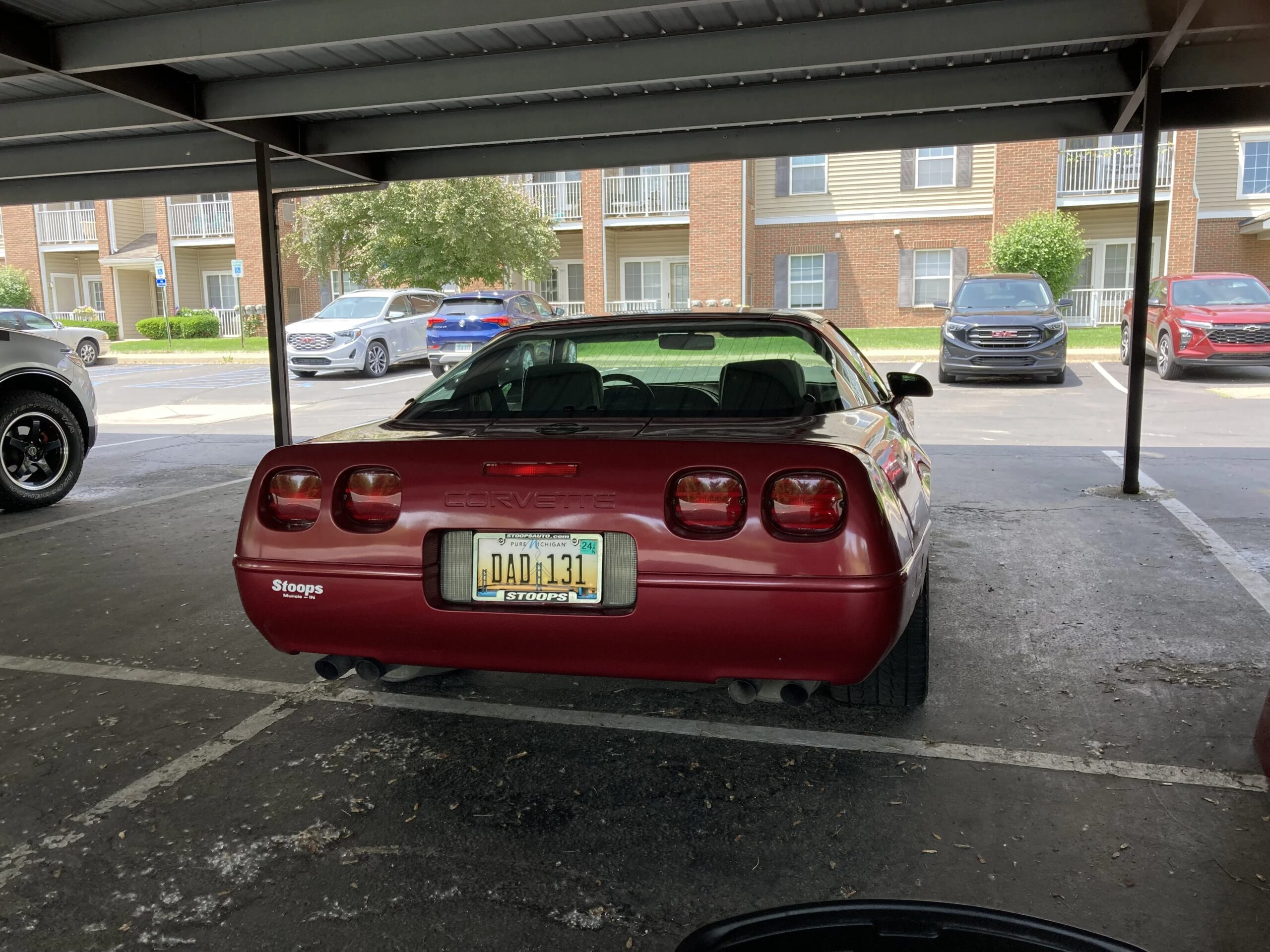 Chevrolet-Corvette-coupe-1991-Burgundy-Black-7