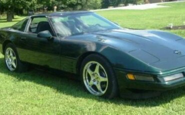 Chevrolet-Corvette-coupe-1994-Green-Black