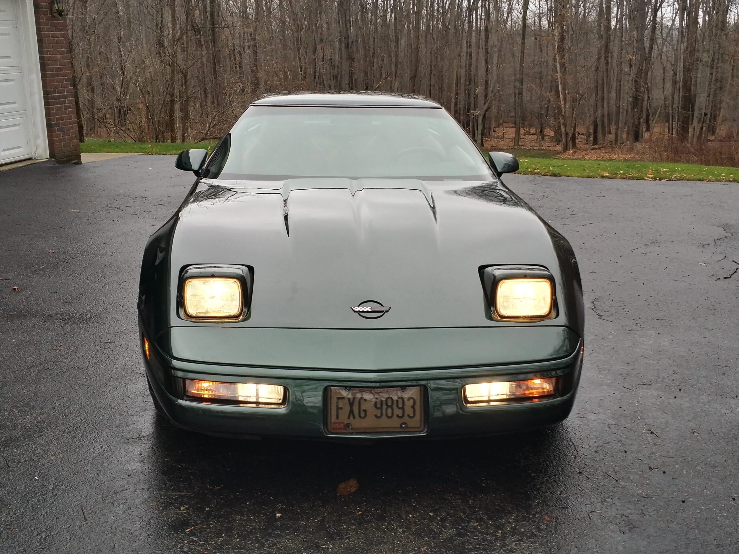 Chevrolet-Corvette-coupe-1994-Green-Tan-2