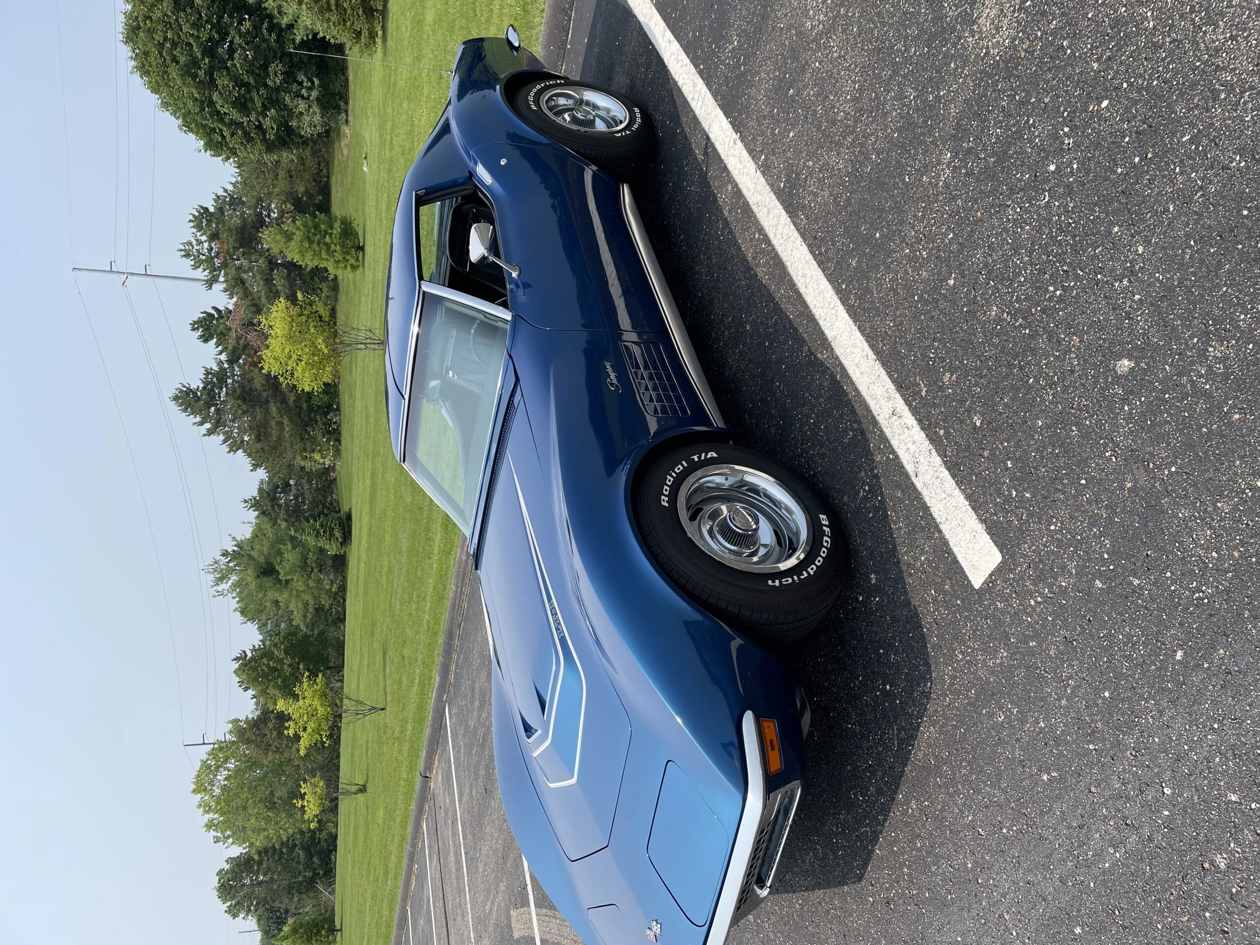 Chevrolet-Corvette-lt-1-1971-Blue-Black